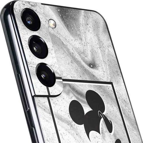 Disney Mickey Mouse Shape on Marble Galaxy S22 Plus Skin